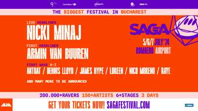 SAGA Festival announces Nicki Minaj in Bucharest. The only show the artist will perform in Eastern Europe.