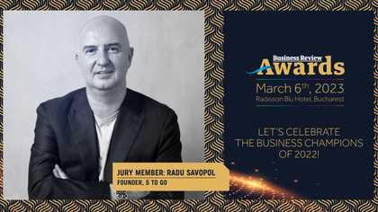 Radu Savopol, Co-Founder 5 to go: From Champion to Jury Member, a Business Review Awards Testimonial Interview