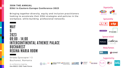 The Romanian Diversity Chamber of Commerce and the British Romanian Chamber of Commerce to host annual ED&I in Eastern Europe conference
